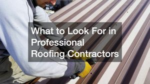 What to Look For in Professional Roofing Contractors